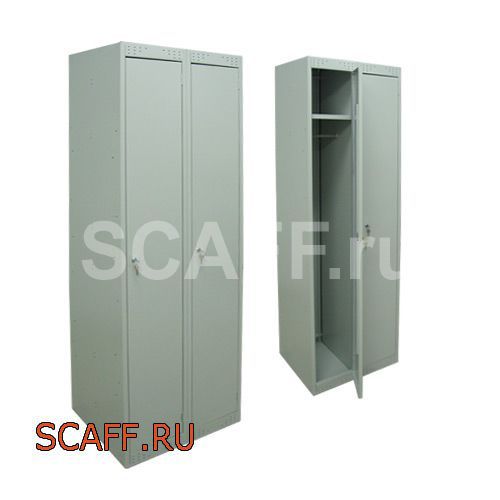 Гардеробные металлические двухсекционные шкафы для одежды ШМ-22